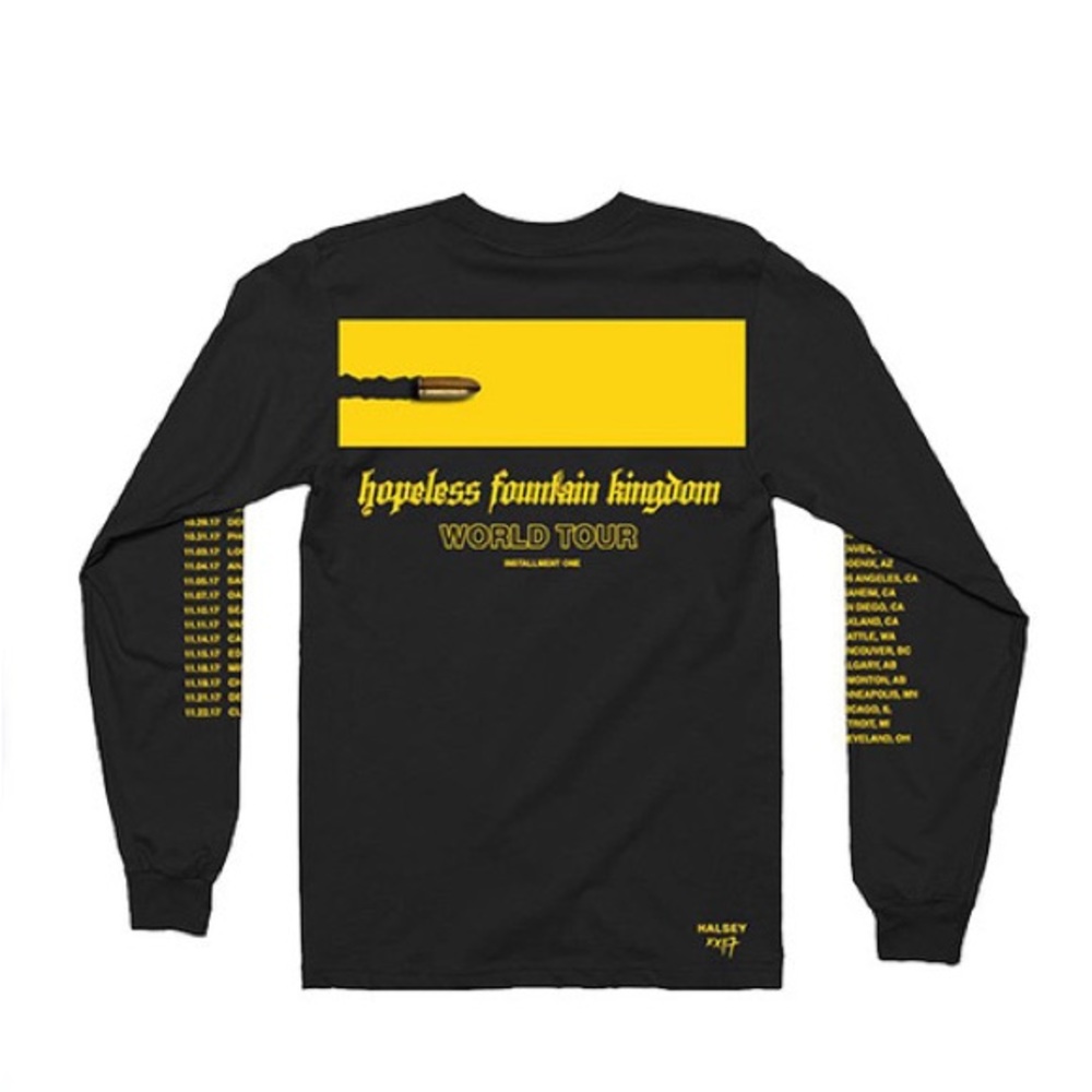 Halsey HFK Tour Long Sleeve TShirt | Hopeless Fountain Kingdom Merch